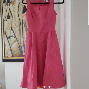 Hot pink  dress with big A line